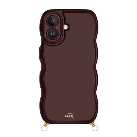 xoxo Wildhearts xoxo Wildhearts Glossy Wavy Cord Case Burgundy - iPhone 17