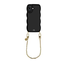 xoxo Wildhearts Glossy Wavy Cord Case Black - Dreamy (short) - iPhone 17 xoxo Wildhearts Glossy Wavy Cord Case Black - Dreamy (short) - iPhone 17