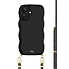 xoxo Wildhearts xoxo Wildhearts Glossy Wavy Cord Case Black - Gold Goddess - iPhone 17 xoxo Wildhearts xoxo Wildhearts Glossy Wavy Cord Case Black - Gold Goddess - iPhone 17