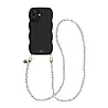 xoxo Wildhearts xoxo Wildhearts Glossy Wavy Cord Case Black - Pearlfection (long) - iPhone 17