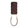 xoxo Wildhearts xoxo Wildhearts Glossy Wavy Cord Case Burgundy - Classic Chain Burgundy (short) - iPhone 17
