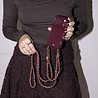 xoxo Wildhearts xoxo Wildhearts Glossy Wavy Cord Case Burgundy - Classic Chain Burgundy (long) - iPhone 17