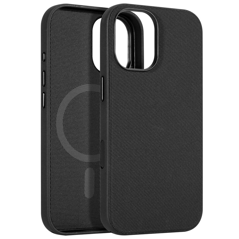 Coverzs Coverzs iPhone 17 Woven MagSafe Hülle mit Kord (Schwarz)