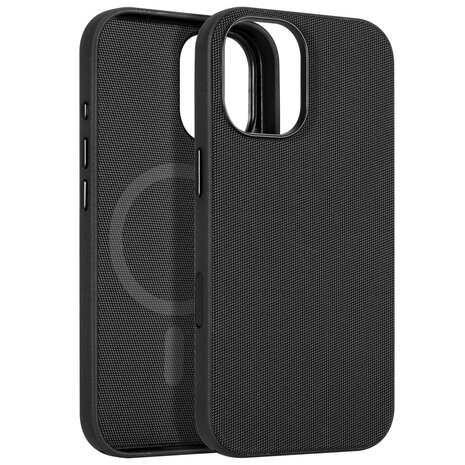 Coverzs Coverzs iPhone 17 Woven MagSafe Hülle mit Kord (Schwarz)