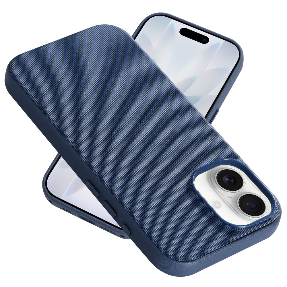 Coverzs Coverzs iPhone 17 Woven MagSafe hoesje (Blau)
