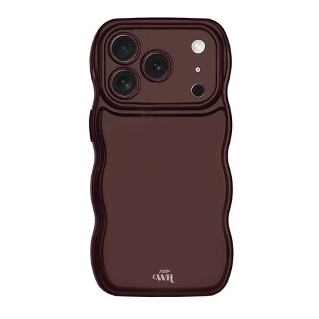 xoxo Wildhearts xoxo Wildhearts Glossy Wavy Case Burgundy - iPhone 17 Pro