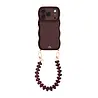 xoxo Wildhearts xoxo Wildhearts Glossy Wavy Cord Case Burgundy - Funky Hearts (Burgundy) - iPhone 17 Pro