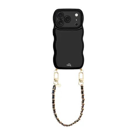 xoxo Wildhearts xoxo Wildhearts Glossy Wavy Cord Case Black - Classic Chain Black (short) - iPhone 17 Pro xoxo Wildhearts xoxo Wildhearts Glossy Wavy Cord Case Black - Classic Chain Black (short) - iPhone 17 Pro