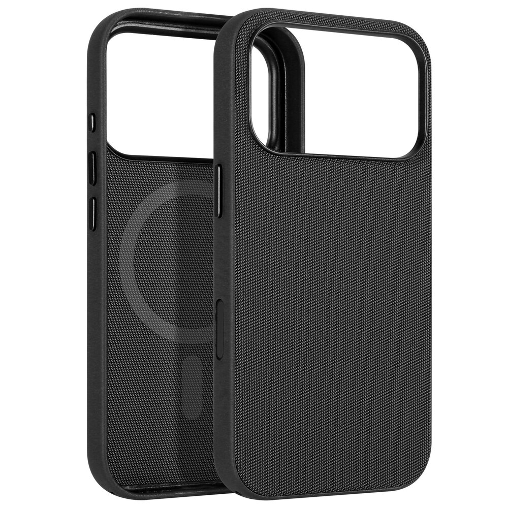 Coverzs Coverzs iPhone 17 Pro Woven MagSafe Hülle mit Kord (Schwarz)