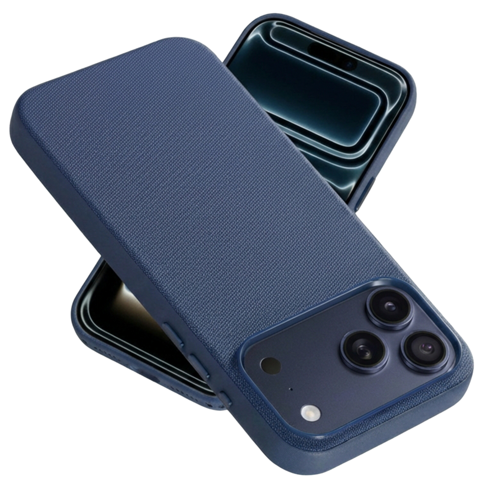 Coverzs Coverzs iPhone 17 Pro Woven MagSafe hoesje (Blau)