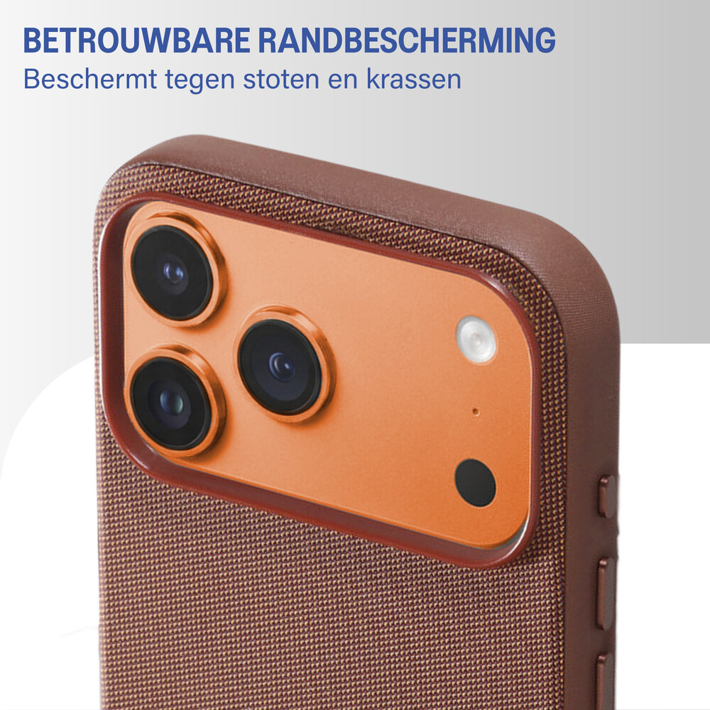 Coverzs Coverzs iPhone 17 Pro Woven MagSafe hoesje (Orange) Coverzs Coverzs iPhone 17 Pro Woven MagSafe hoesje (Orange)