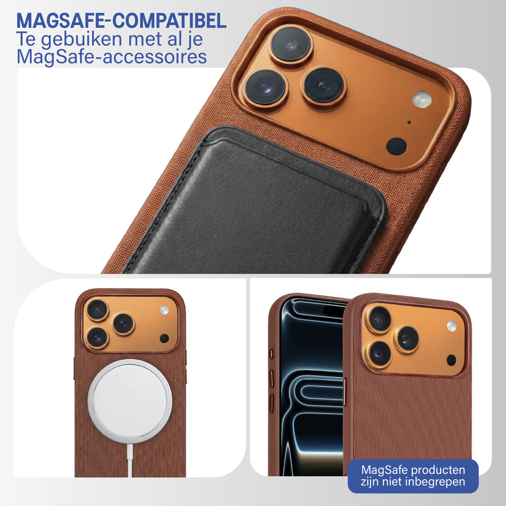 Coverzs Coverzs iPhone 17 Pro Woven MagSafe hoesje (Orange) Coverzs Coverzs iPhone 17 Pro Woven MagSafe hoesje (Orange)