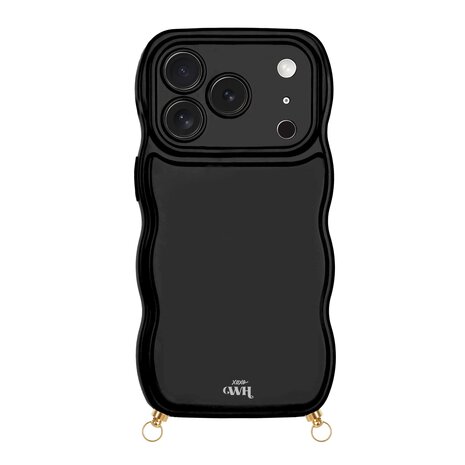 xoxo Wildhearts xoxo Wildhearts Glossy Wavy Cord Case Black - iPhone 17 Pro Max