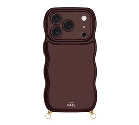 xoxo Wildhearts Glossy Wavy Cord Case Burgundy - iPhone 17 Pro Max xoxo Wildhearts Glossy Wavy Cord Case Burgundy - iPhone 17 Pro Max