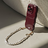 xoxo Wildhearts xoxo Wildhearts Glossy Wavy Cord Case Burgundy - Pearlfection (short) - iPhone 17 Pro Max xoxo Wildhearts xoxo Wildhearts Glossy Wavy Cord Case Burgundy - Pearlfection (short) - iPhone 17 Pro Max