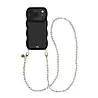 xoxo Wildhearts xoxo Wildhearts Glossy Wavy Cord Case Black - Pearlfection (long) - iPhone 17 Pro Max