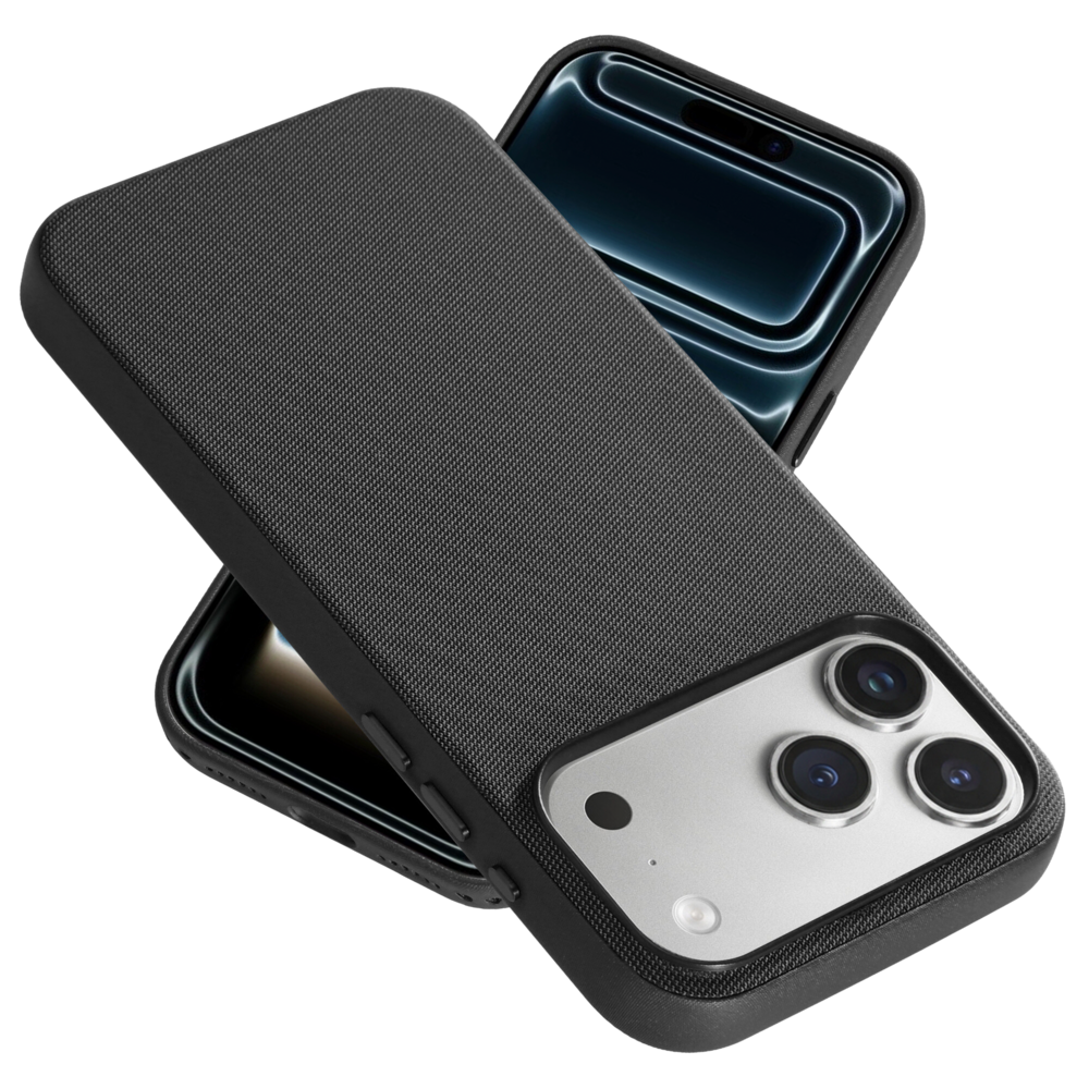 Coverzs Coverzs iPhone 17 Pro Max Woven MagSafe Hülle mit Kord (Schwarz) Coverzs Coverzs iPhone 17 Pro Max Woven MagSafe Hülle mit Kord (Schwarz)