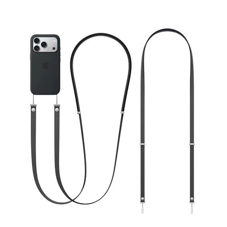 Coverzs Coverzs iPhone 17 Pro Max Woven MagSafe Hülle mit Kord (Schwarz) Coverzs Coverzs iPhone 17 Pro Max Woven MagSafe Hülle mit Kord (Schwarz)