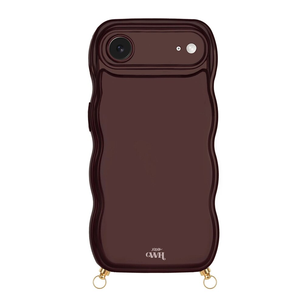 xoxo Wildhearts xoxo Wildhearts Glossy Wavy Cord Case Burgundy - iPhone Air xoxo Wildhearts xoxo Wildhearts Glossy Wavy Cord Case Burgundy - iPhone Air