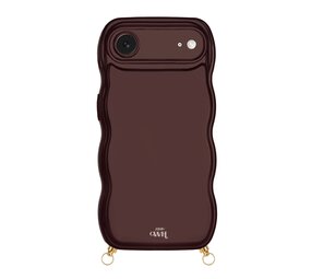 xoxo Wildhearts Glossy Wavy Cord Case Burgundy - iPhone Air xoxo Wildhearts Glossy Wavy Cord Case Burgundy - iPhone Air