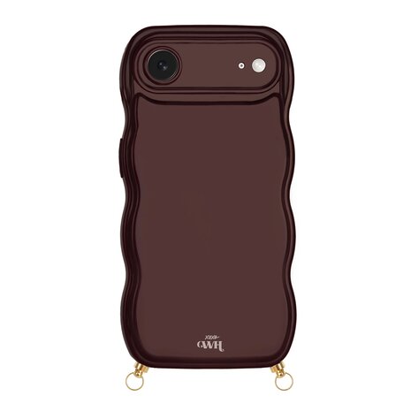 xoxo Wildhearts xoxo Wildhearts Glossy Wavy Cord Case Burgundy - iPhone Air xoxo Wildhearts xoxo Wildhearts Glossy Wavy Cord Case Burgundy - iPhone Air