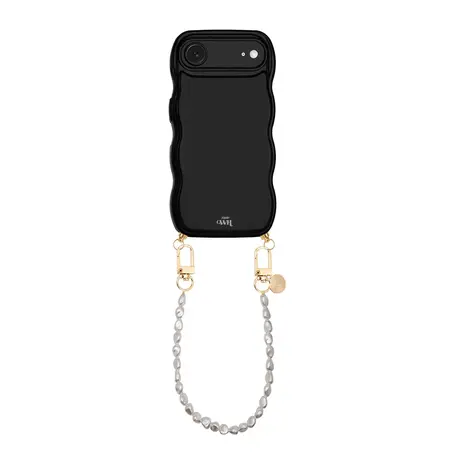 xoxo Wildhearts xoxo Wildhearts Glossy Wavy Cord Case Black - Pearlfection (short) - iPhone Air