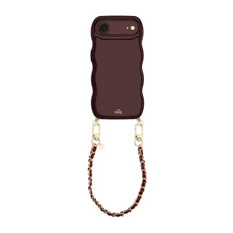 xoxo Wildhearts xoxo Wildhearts Glossy Wavy Cord Case Burgundy - Classic Chain Burgundy (short) - iPhone Air xoxo Wildhearts xoxo Wildhearts Glossy Wavy Cord Case Burgundy - Classic Chain Burgundy (short) - iPhone Air