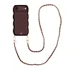 xoxo Wildhearts xoxo Wildhearts Glossy Wavy Cord Case Burgundy - Classic Chain Burgundy (long) - iPhone Air