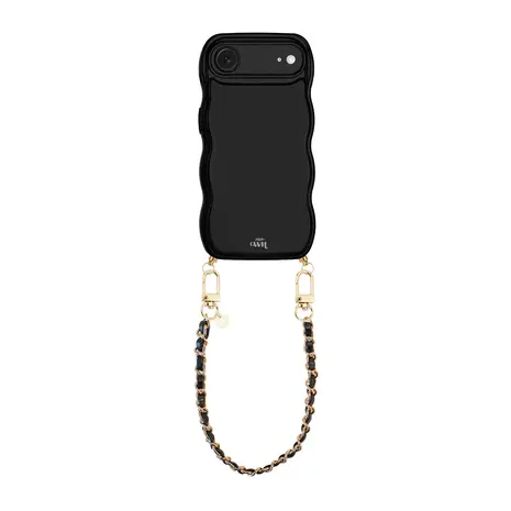 xoxo Wildhearts xoxo Wildhearts Glossy Wavy Cord Case Black - Classic Chain Black (short) - iPhone Air