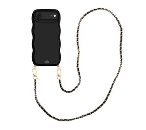xoxo Wildhearts Glossy Wavy Cord Case Black - Classic Chain Black (long) - iPhone Air xoxo Wildhearts Glossy Wavy Cord Case Black - Classic Chain Black (long) - iPhone Air