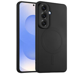 ShieldCase® Samsung Galaxy A37 Silikon MagSafe Back Cover (Schwarz)