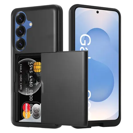 ShieldCase® ShieldCase Kartenfach Hülle mit Schieb Samsung Galaxy A57 (Schwarz)