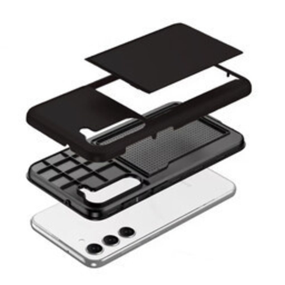 ShieldCase® ShieldCase Kartenfach Hülle mit Schieb Samsung Galaxy A57 (Schwarz)