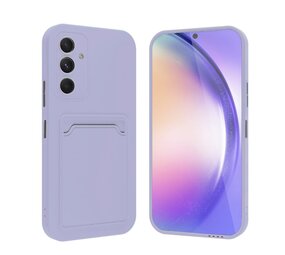 ShieldCase® Samsung Galaxy A57 Silikonhülle mit Kartenfach (Lila)