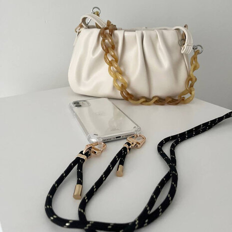 xoxo Wildhearts xoxo Wildhearts Samsung Galaxy S26 - Gold Goddess Transparant Cord Case xoxo Wildhearts xoxo Wildhearts Samsung Galaxy S26 - Gold Goddess Transparant Cord Case