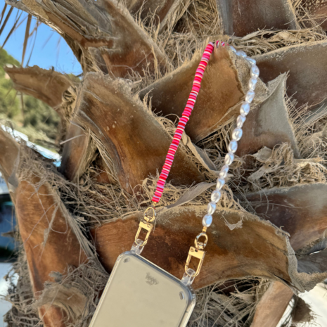 xoxo Wildhearts xoxo Wildhearts Samsung Galaxy S26 - Island Girl Transparant Cord Case - Short Cord