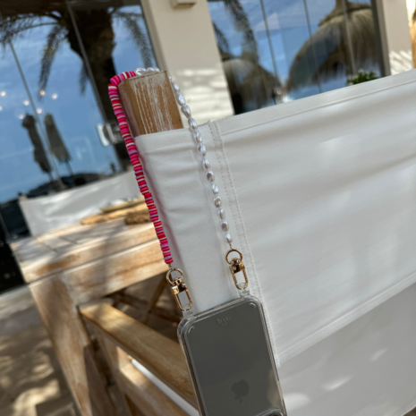 xoxo Wildhearts xoxo Wildhearts Samsung Galaxy S26 - Island Girl Transparant Cord Case - Short Cord