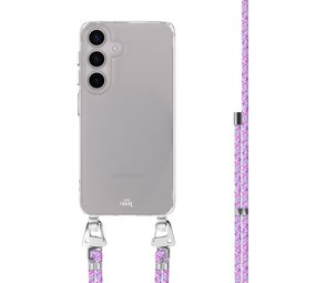 xoxo Wildhearts Samsung Galaxy S26 - Purple Fever Transparant Cord Case xoxo Wildhearts Samsung Galaxy S26 - Purple Fever Transparant Cord Case