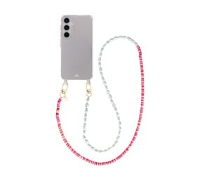 xoxo Wildhearts Samsung Galaxy S26 Plus - Island Girl Transparant Cord Case - Long Cord xoxo Wildhearts Samsung Galaxy S26 Plus - Island Girl Transparant Cord Case - Long Cord