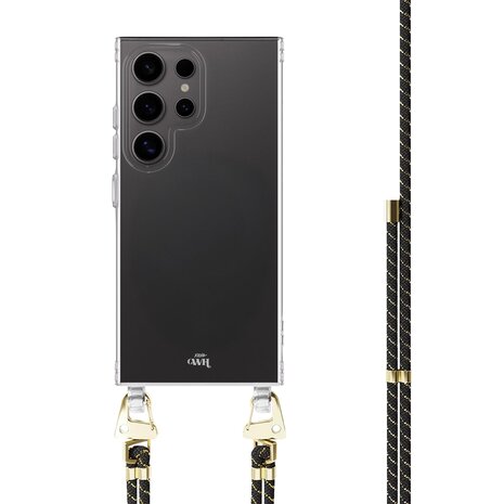 xoxo Wildhearts xoxo Wildhearts Samsung Galaxy S26 Ultra - Gold Goddess Transparant Cord Case xoxo Wildhearts xoxo Wildhearts Samsung Galaxy S26 Ultra - Gold Goddess Transparant Cord Case