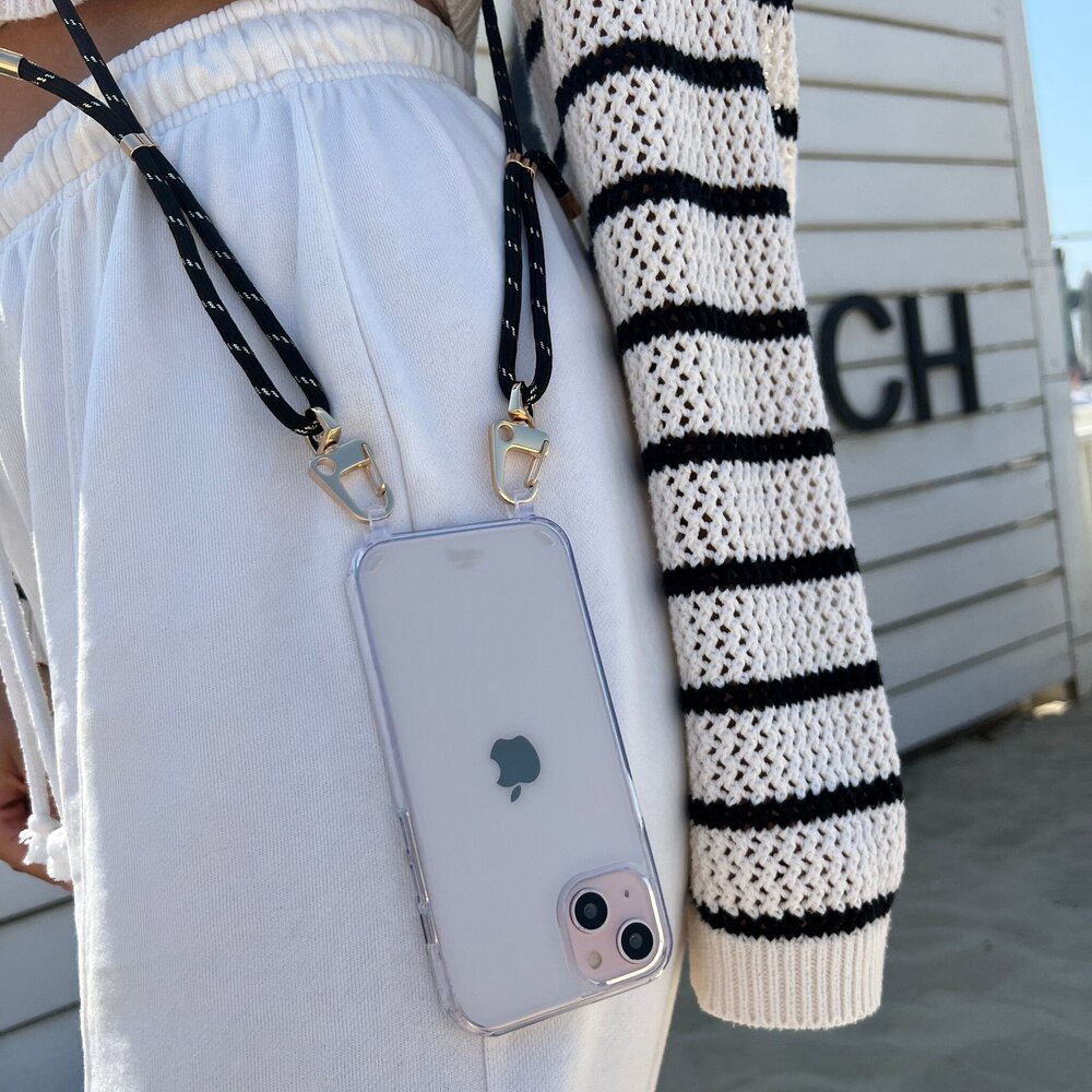 xoxo Wildhearts xoxo Wildhearts Samsung Galaxy S26 Ultra - Gold Goddess Transparant Cord Case xoxo Wildhearts xoxo Wildhearts Samsung Galaxy S26 Ultra - Gold Goddess Transparant Cord Case