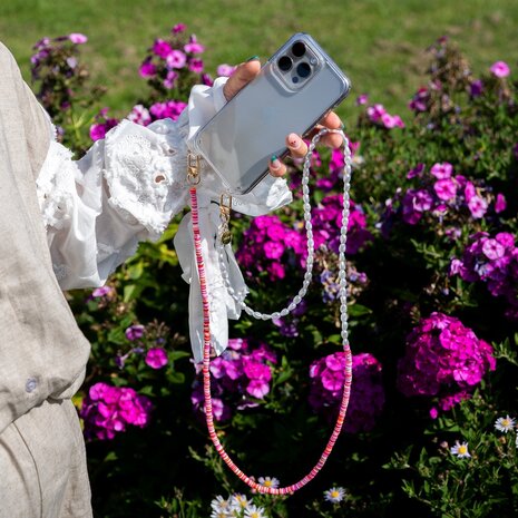 xoxo Wildhearts xoxo Wildhearts Samsung Galaxy S26 Ultra - Island Girl Transparant Cord Case - Long Cord
