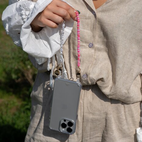 xoxo Wildhearts xoxo Wildhearts Samsung Galaxy S26 Ultra - Island Girl Transparant Cord Case - Short Cord