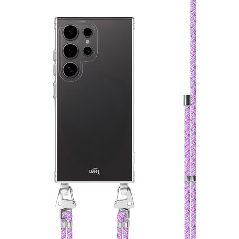 xoxo Wildhearts xoxo Wildhearts Samsung Galaxy S26 Ultra - Purple Fever Transparant Cord Case