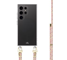 xoxo Wildhearts Samsung Galaxy S26 Ultra - Rainbow Vibes Transparant Cord Case xoxo Wildhearts Samsung Galaxy S26 Ultra - Rainbow Vibes Transparant Cord Case