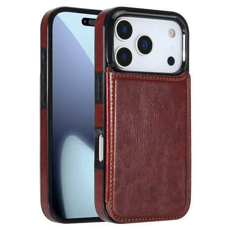 ShieldCase® ShieldCase iPhone 18 Pro Wallet Case (Braun) ShieldCase® ShieldCase iPhone 18 Pro Wallet Case (Braun)