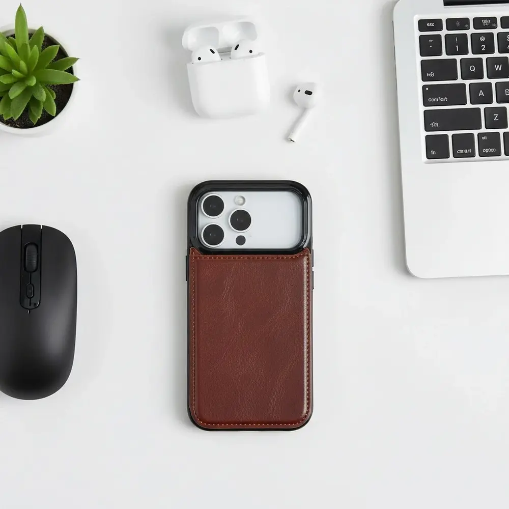 ShieldCase® ShieldCase iPhone 18 Pro Wallet Case (Braun) ShieldCase® ShieldCase iPhone 18 Pro Wallet Case (Braun)