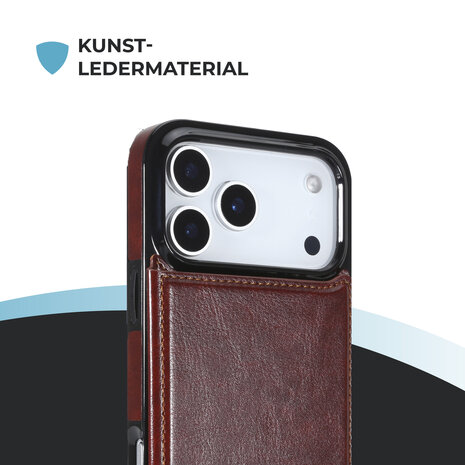 ShieldCase® ShieldCase iPhone 18 Pro Wallet Case (Braun) ShieldCase® ShieldCase iPhone 18 Pro Wallet Case (Braun)