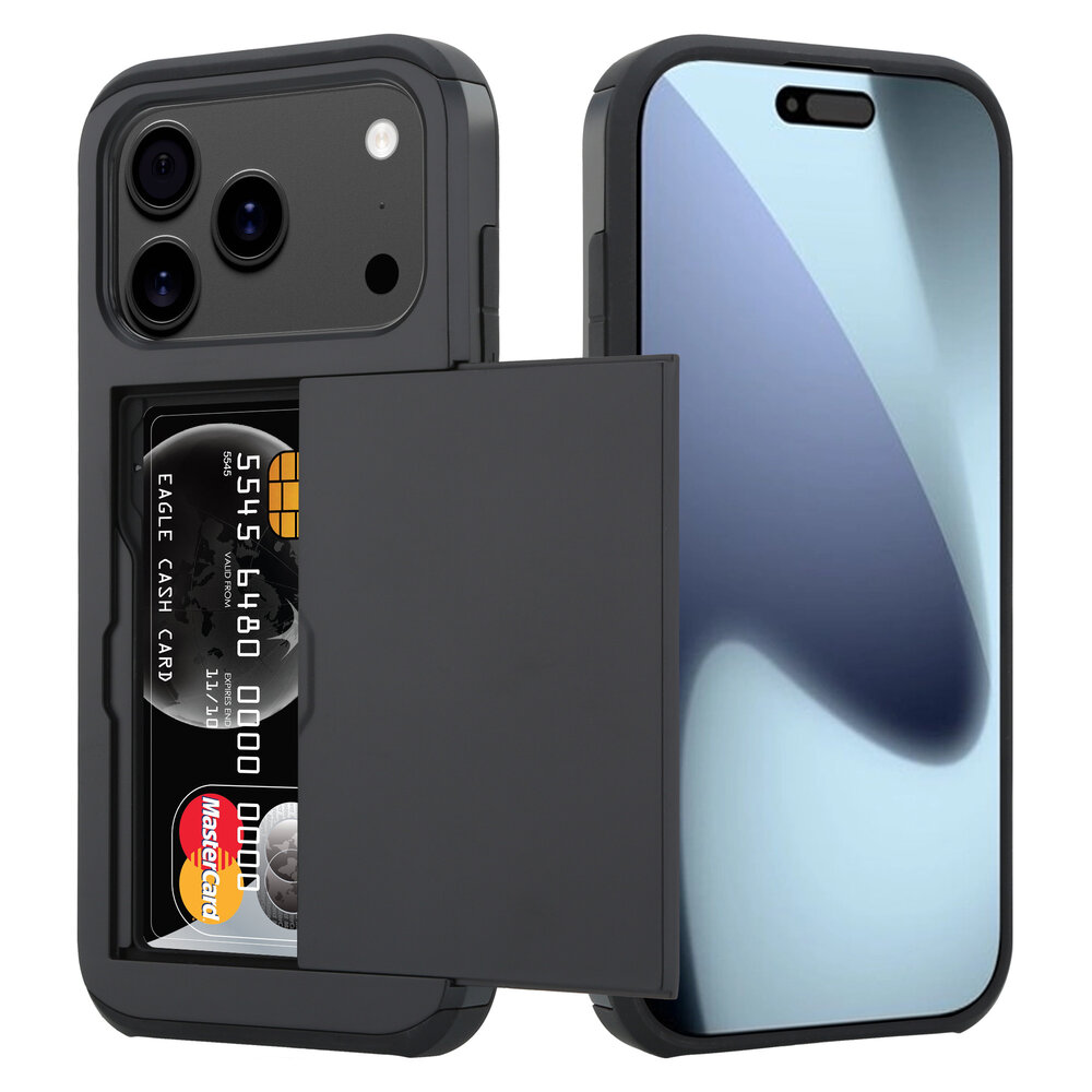 ShieldCase® ShieldCase iPhone 18 Pro Kartenhülle mit Schiebefach (Schwarz) ShieldCase® ShieldCase iPhone 18 Pro Kartenhülle mit Schiebefach (Schwarz)
