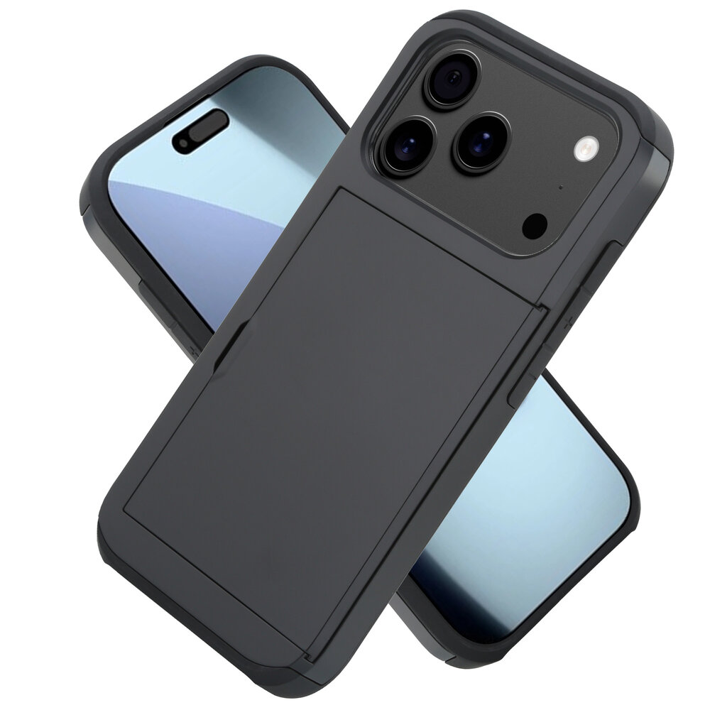 ShieldCase® ShieldCase iPhone 18 Pro Kartenhülle mit Schiebefach (Schwarz) ShieldCase® ShieldCase iPhone 18 Pro Kartenhülle mit Schiebefach (Schwarz)